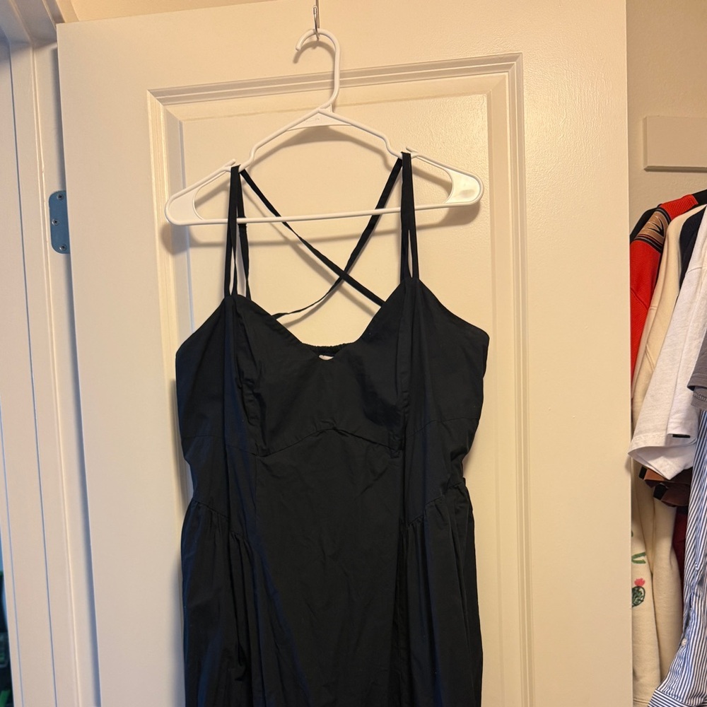 a new day Black Spaghetti Strap Top